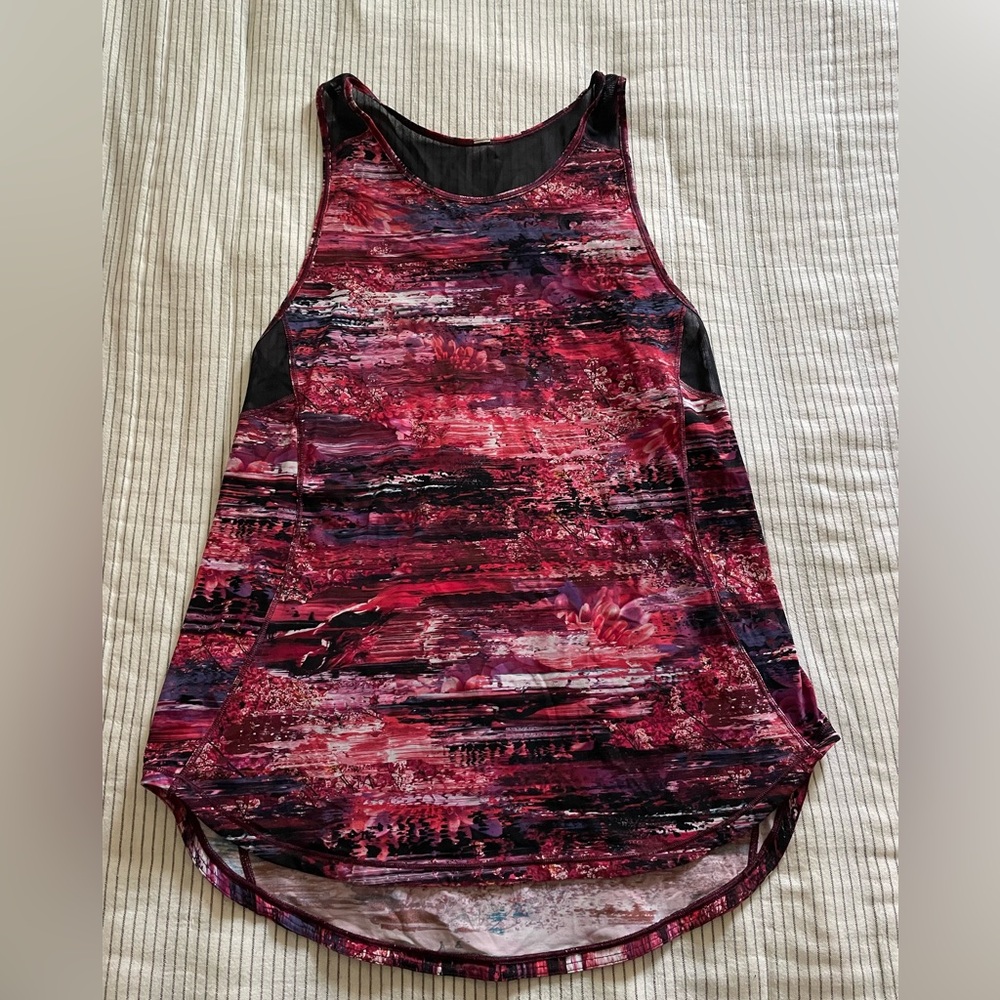 Lululemon Athletica Red Pink Sleeveless Tank Top